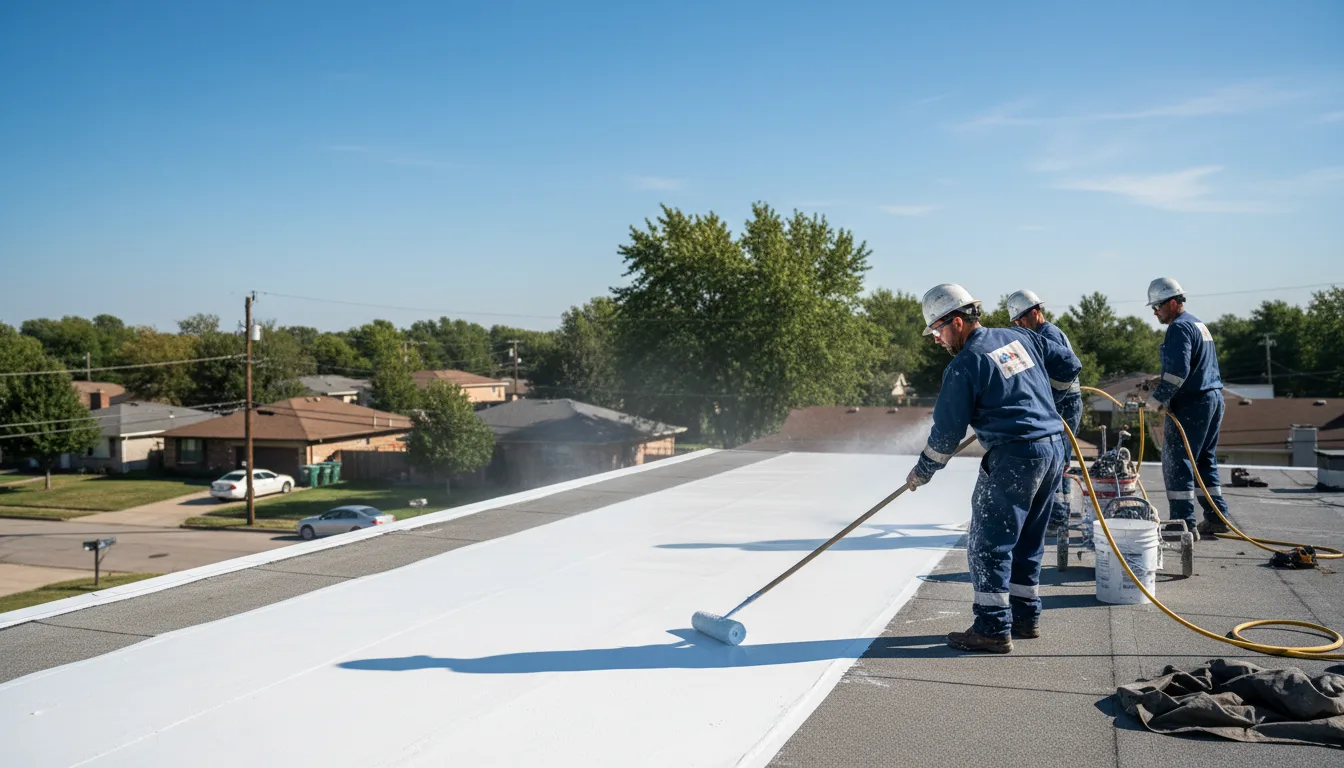 Commercial roof coating in Markle, IN near me